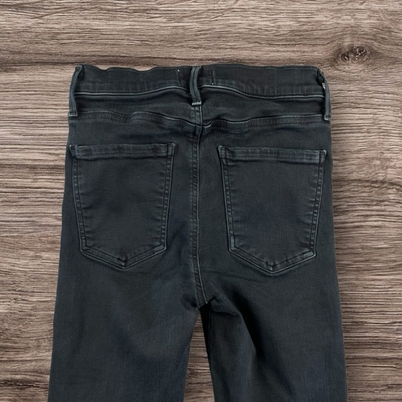 AGOLDE Sophie High Rise Skinny Ruthless Black Distressed Jeans Sz: 25 - Picture 2 of 12